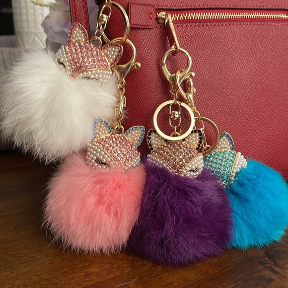 Bag charm key chain pink - Picture 4 of 4